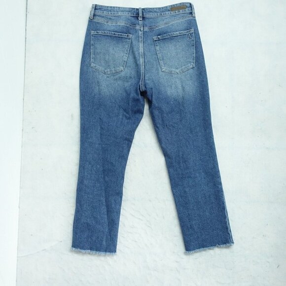 Articles of Society Straight Leg Jeans Women's Size 28 Blue Cotton Distressed - Picture 10 of 14